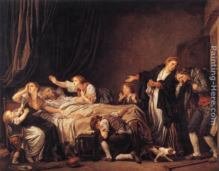 The Punished Son painting - Jean Baptiste Greuze The Punished Son art painting